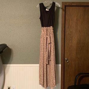 Black and Leopard Maxi